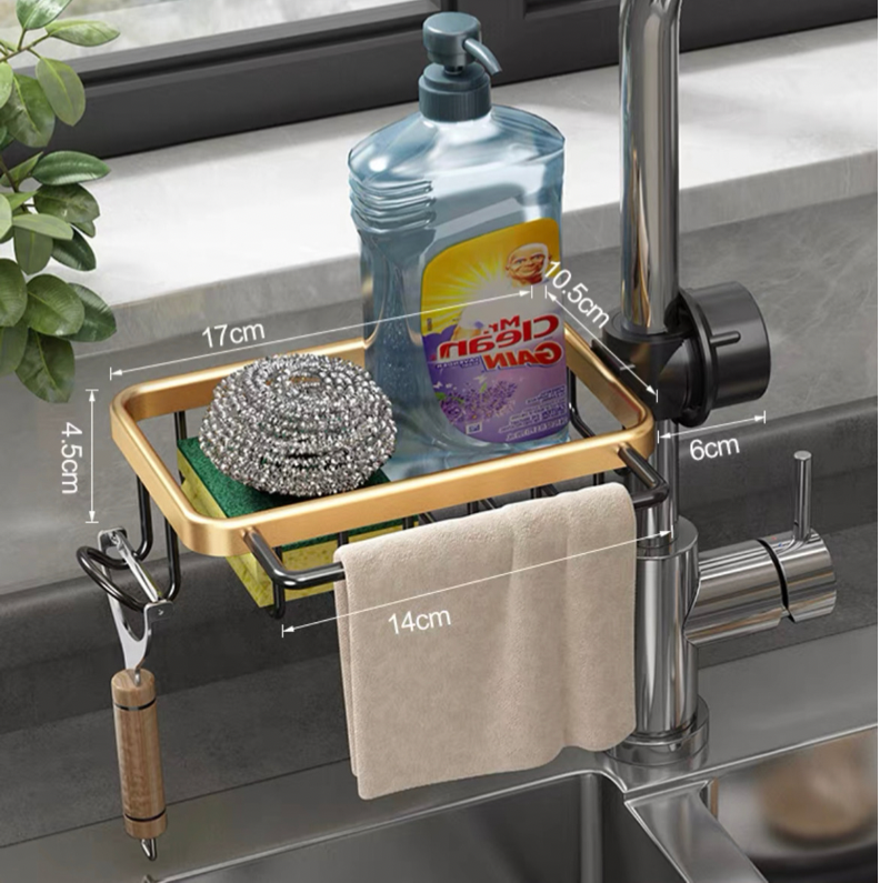 Kitchen and Bathroom Hanging Storage Rack
