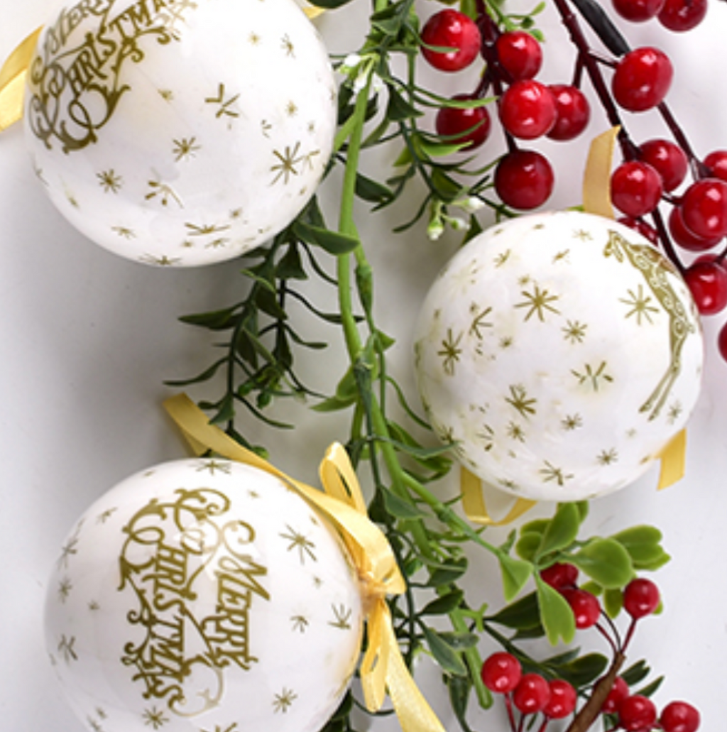 Lily Christmas Ornament Set