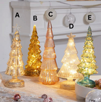 Glowing Glass Christmas Tree Decoration