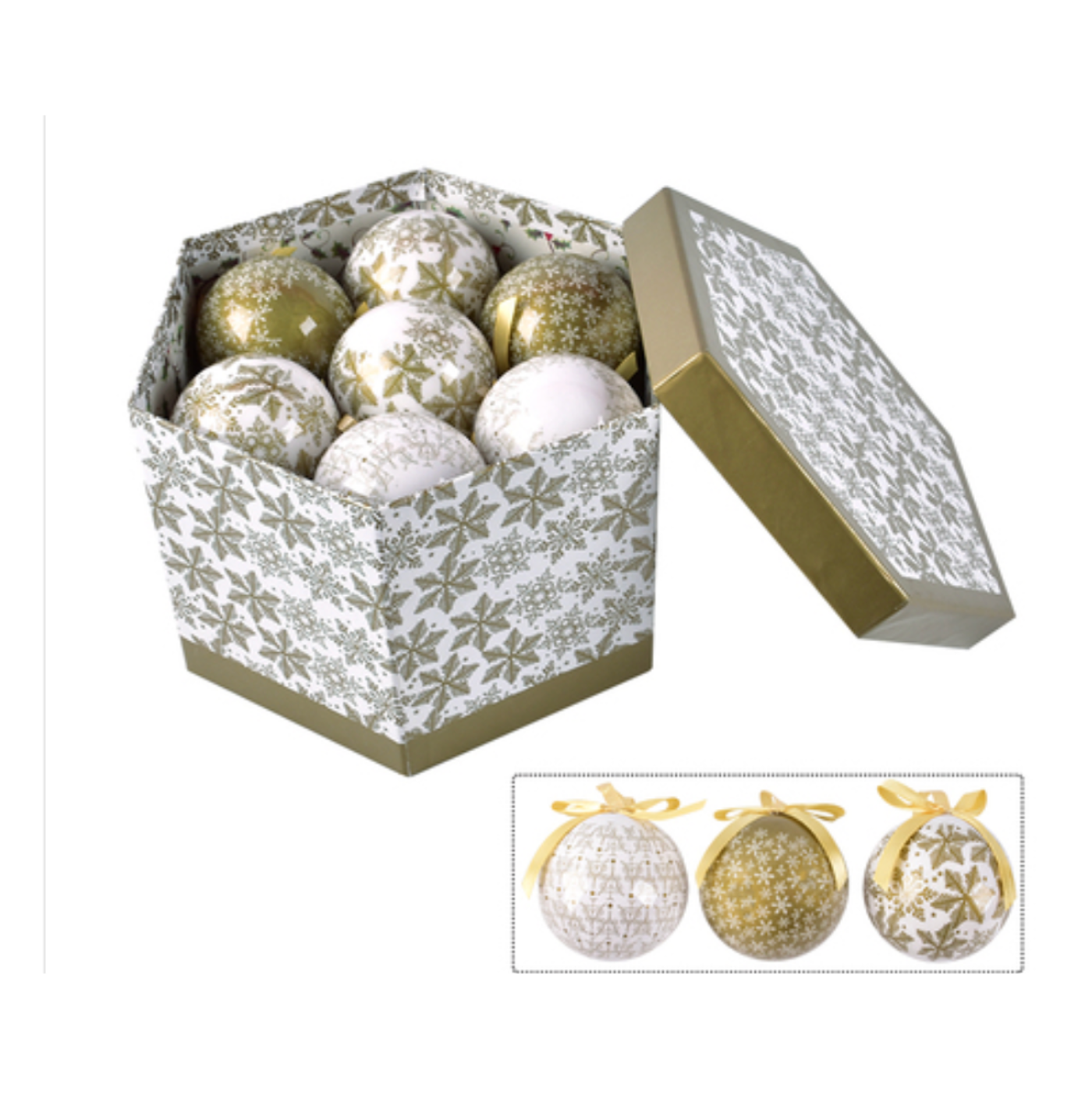 Lily Christmas Ornament Set