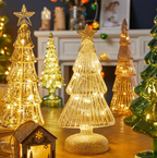 Glowing Glass Christmas Tree Decoration