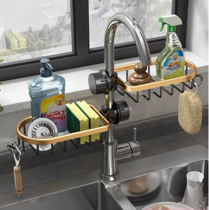 Kitchen and Bathroom Hanging Storage Rack