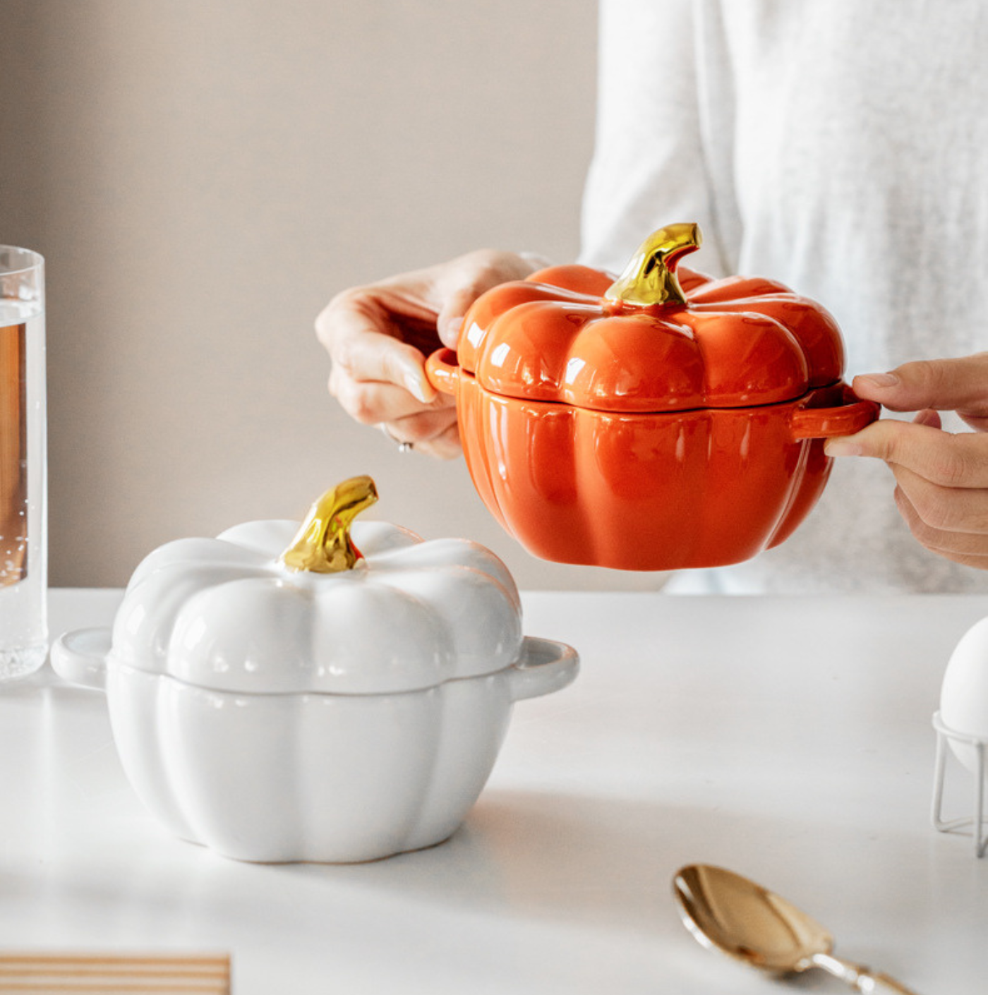 GIFTING INSPIRATION - Pumpkin Bowl with Lid