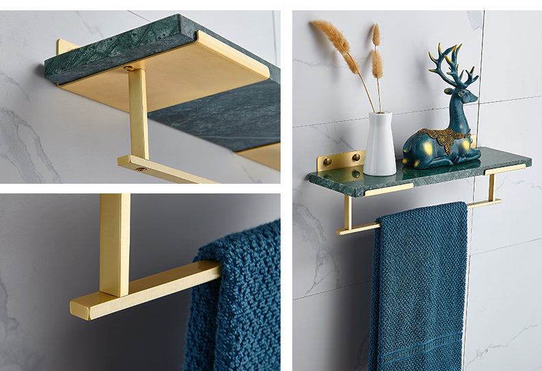 Lagos marble towel rack